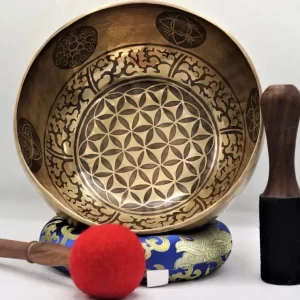 10" flower of life singing bowl meditation, healing & chakra balancing