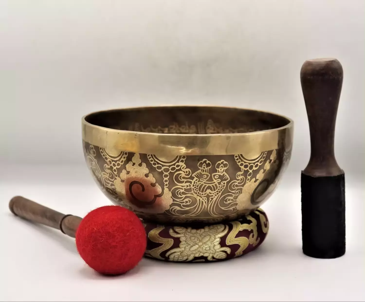tibetan handmade yantra carved singing bowl healing & meditation tibetan handmade yantra carved singing bowl healing & meditation